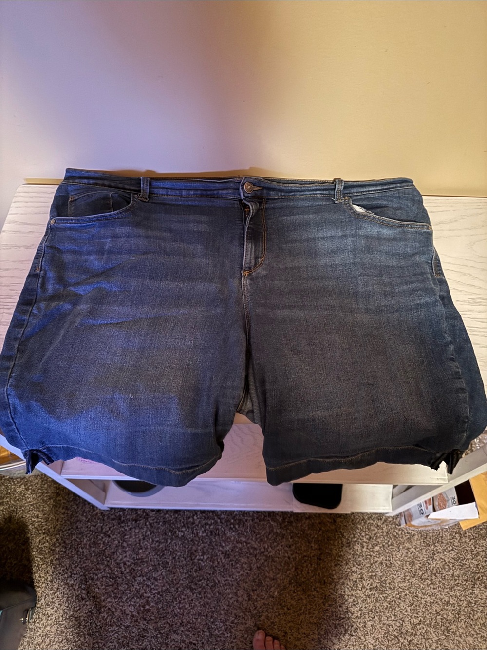Gloria Vanderbilt Dark Wash Denim Bermuda  Shorts